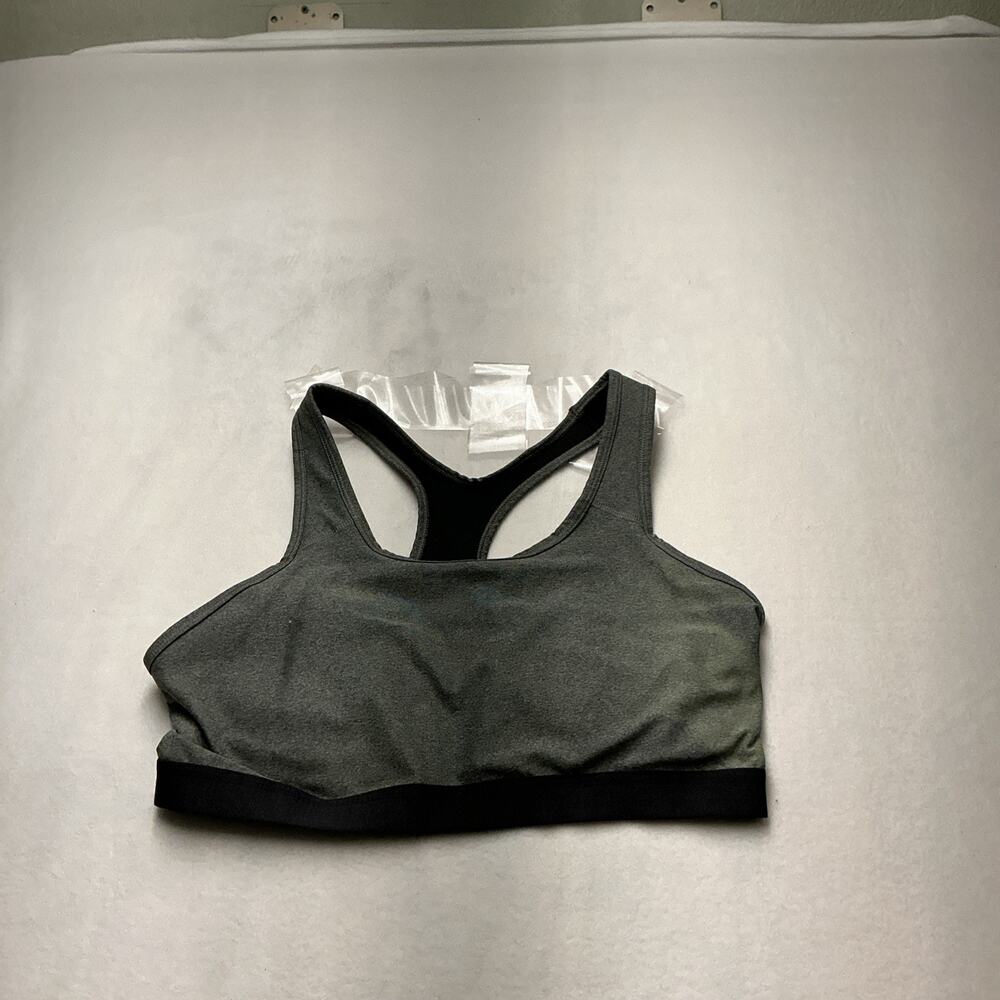 Avia Womens Gray And BlackmSports Bra Sz XXL, 4000